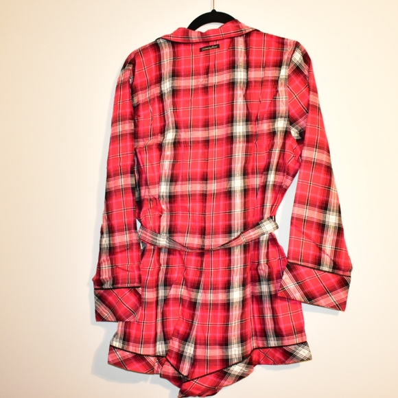VICTORIA'S SECRET FLANNEL TIE ROMPER NWT - Picture 5 of 8